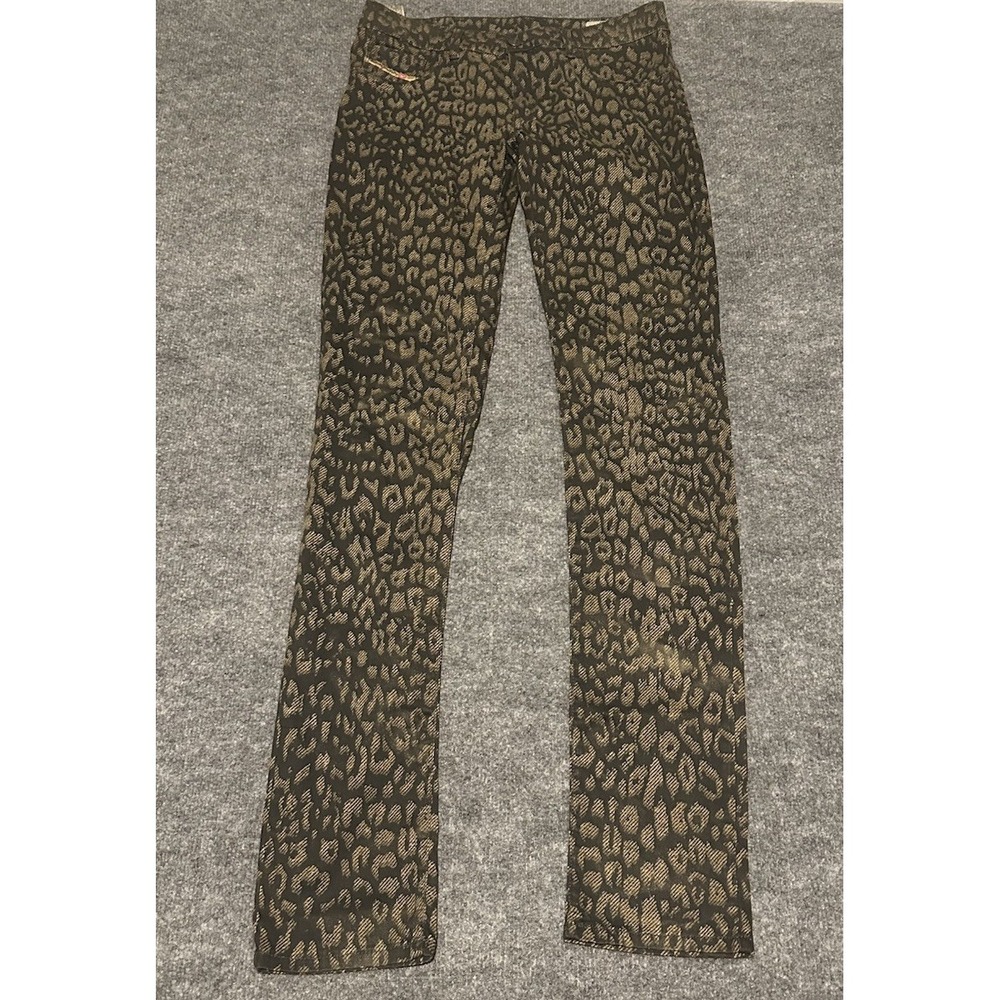 Diesel Women's 30 Super Slim Animal Print Jegging Lightweight